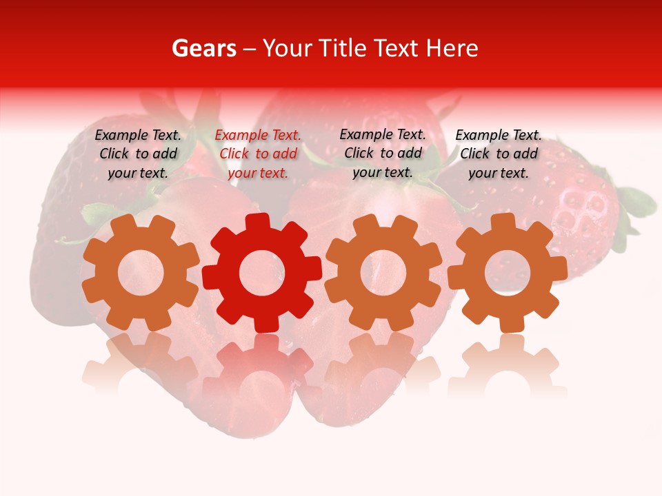 White Eat Macro PowerPoint Template