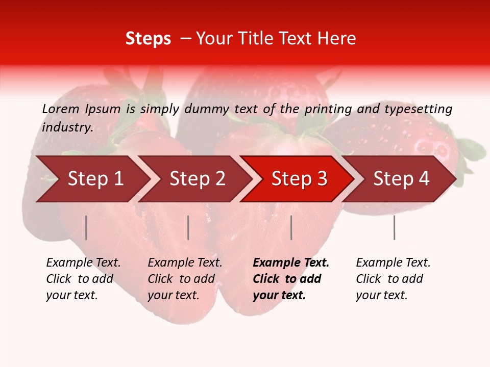 White Eat Macro PowerPoint Template