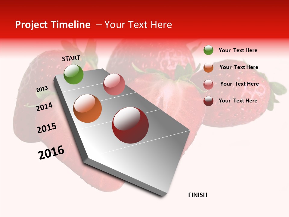 White Eat Macro PowerPoint Template