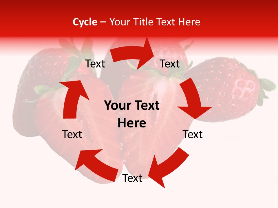 White Eat Macro PowerPoint Template