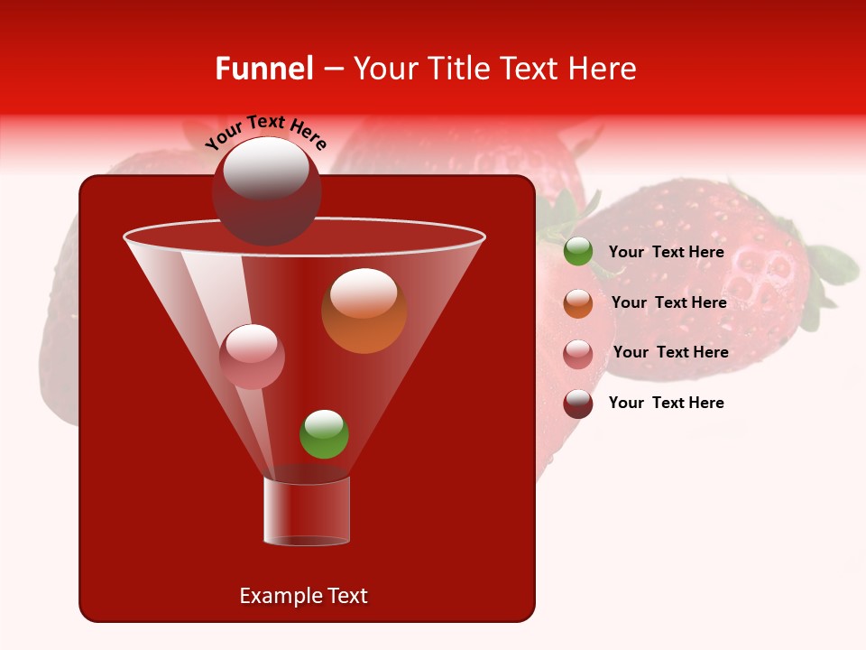 White Eat Macro PowerPoint Template