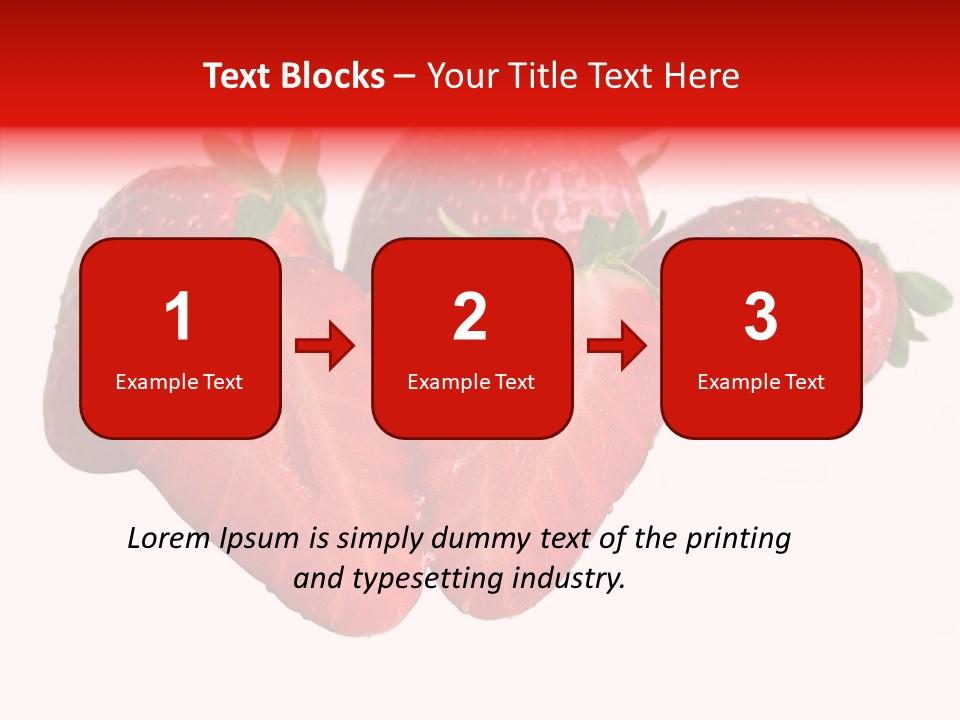 White Eat Macro PowerPoint Template