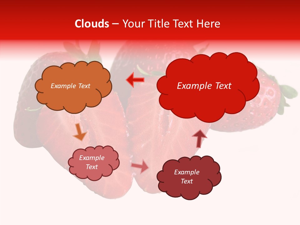 White Eat Macro PowerPoint Template