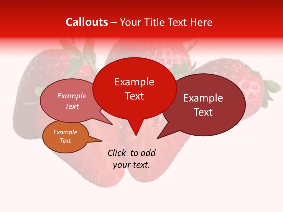 White Eat Macro PowerPoint Template