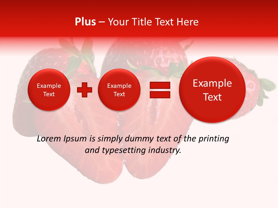 White Eat Macro PowerPoint Template