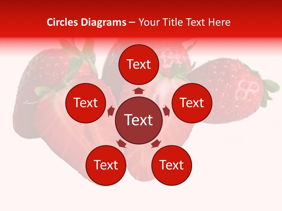 White Eat Macro PowerPoint Template