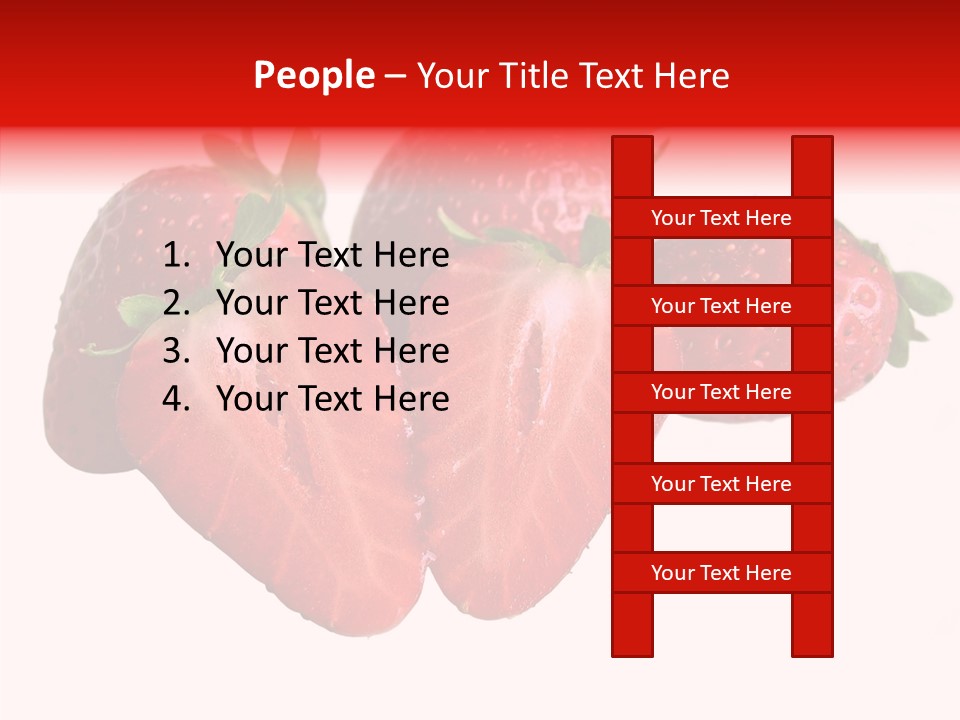 White Eat Macro PowerPoint Template