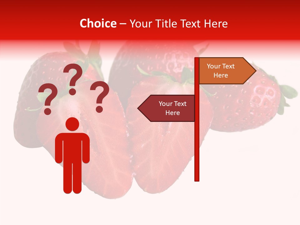 White Eat Macro PowerPoint Template