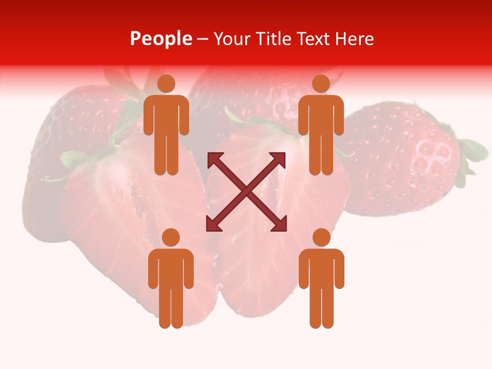 White Eat Macro PowerPoint Template