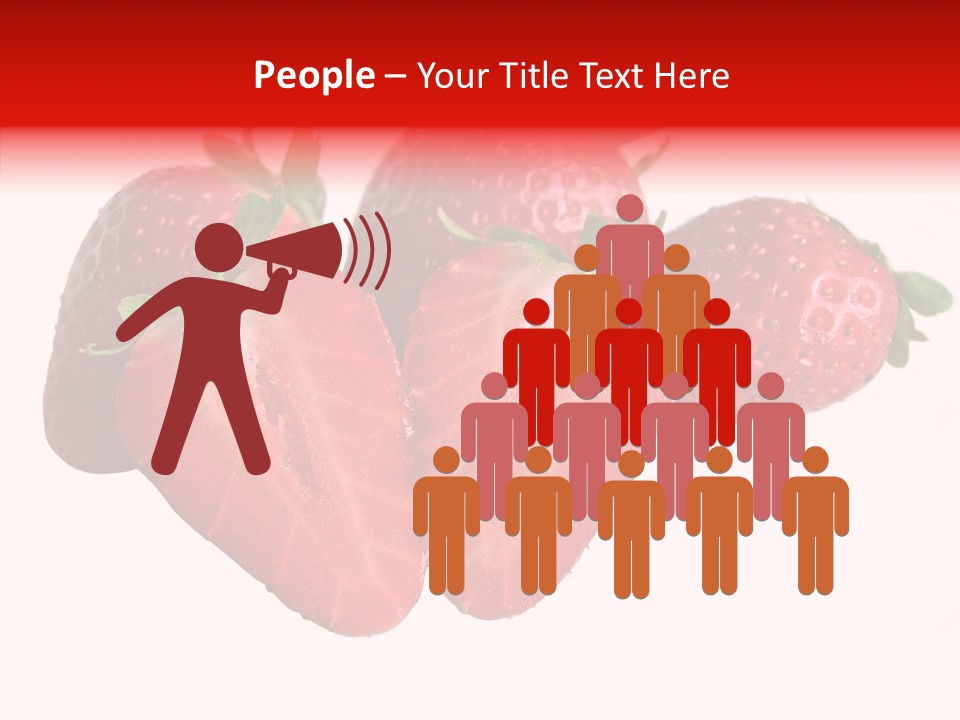 White Eat Macro PowerPoint Template