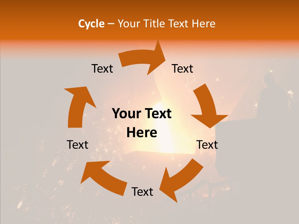 Factory Steel Smelting PowerPoint Template