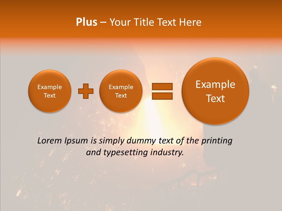 Factory Steel Smelting PowerPoint Template
