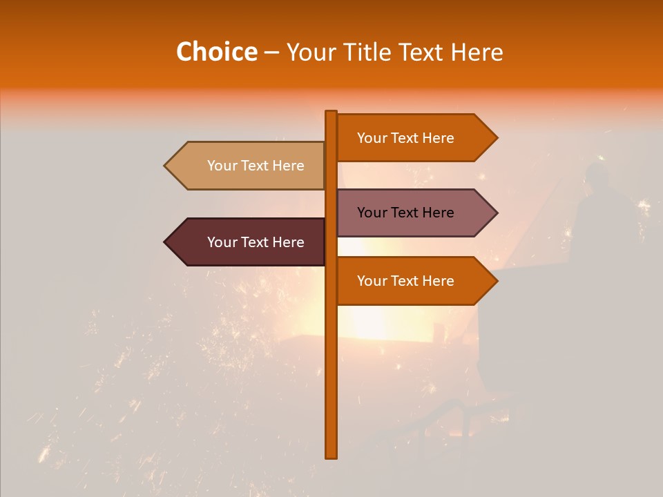 Factory Steel Smelting PowerPoint Template