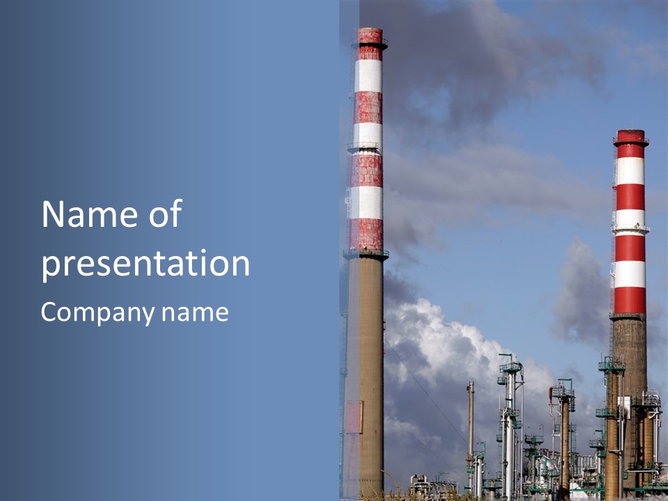 Environment Machinery Economy PowerPoint Template