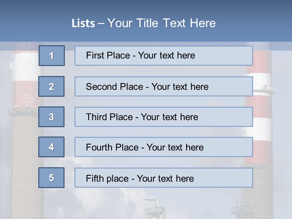 Environment Machinery Economy PowerPoint Template