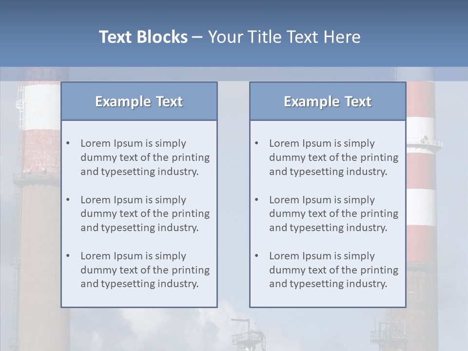 Environment Machinery Economy PowerPoint Template