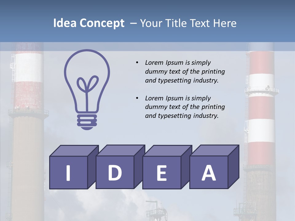 Environment Machinery Economy PowerPoint Template