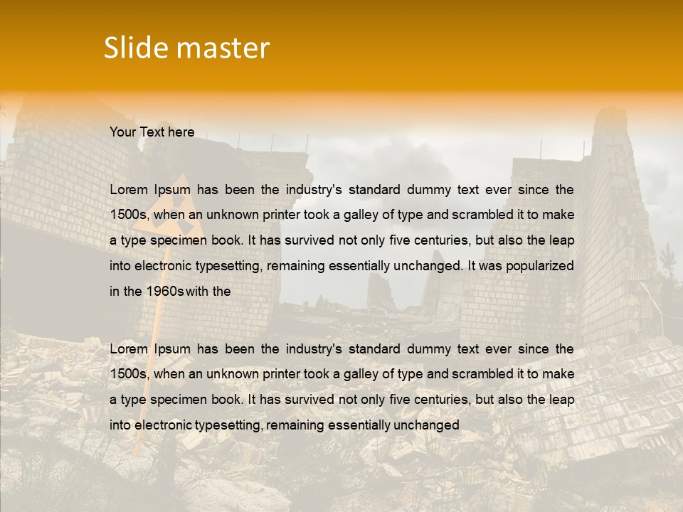 Storage Radiation Nuclear PowerPoint Template