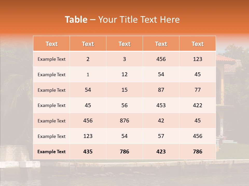 Home Star Miami PowerPoint Template