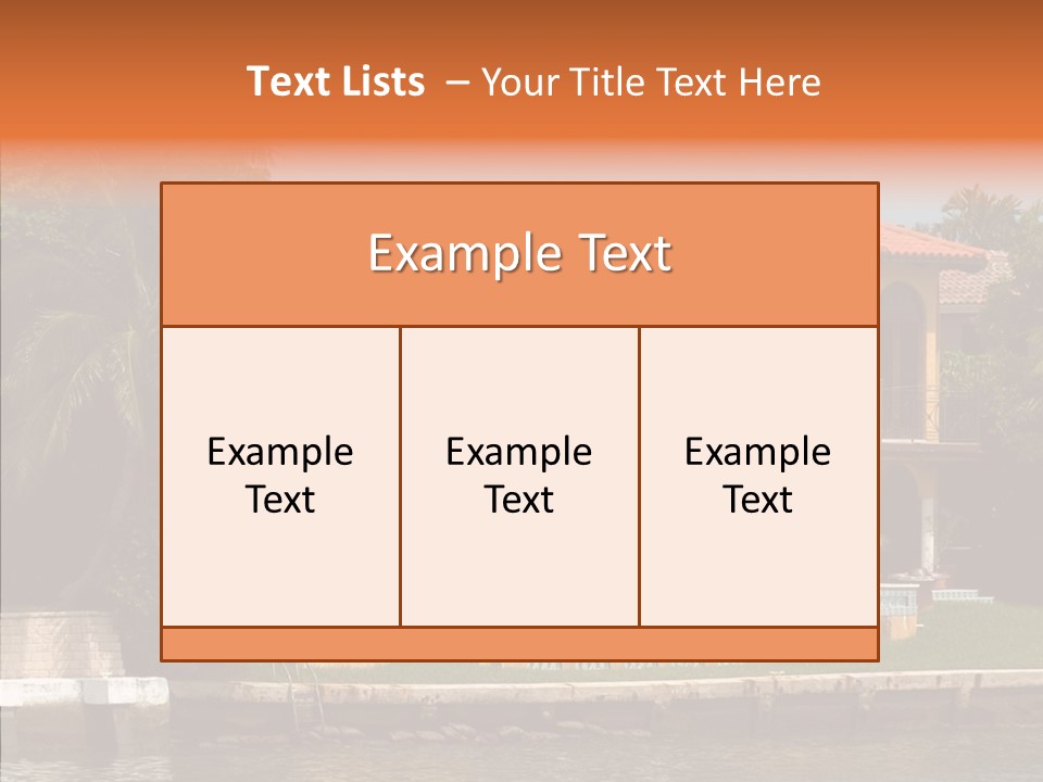 Home Star Miami PowerPoint Template