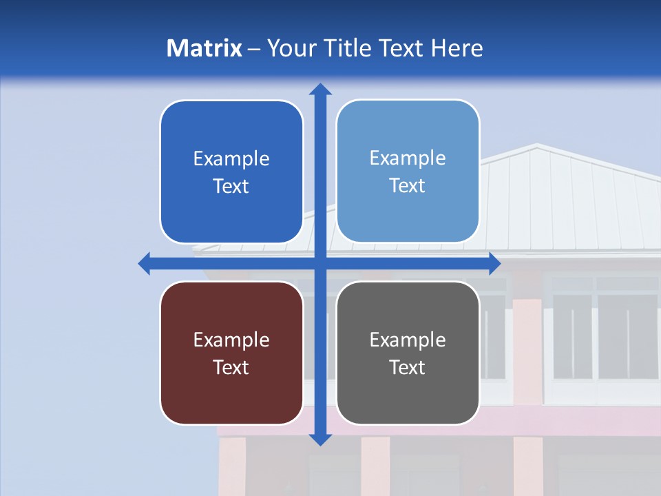 Patio Seaside House PowerPoint Template