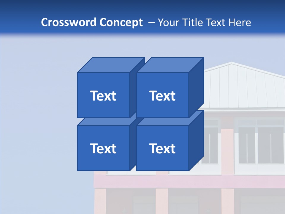Patio Seaside House PowerPoint Template