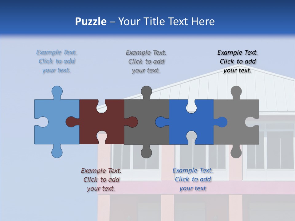 Patio Seaside House PowerPoint Template