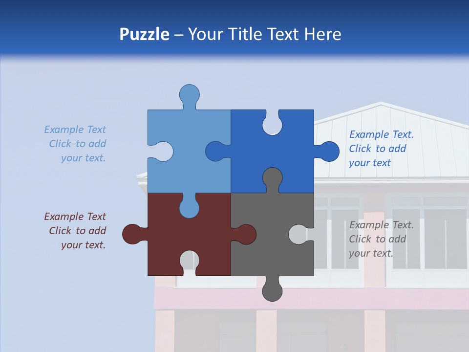 Patio Seaside House PowerPoint Template