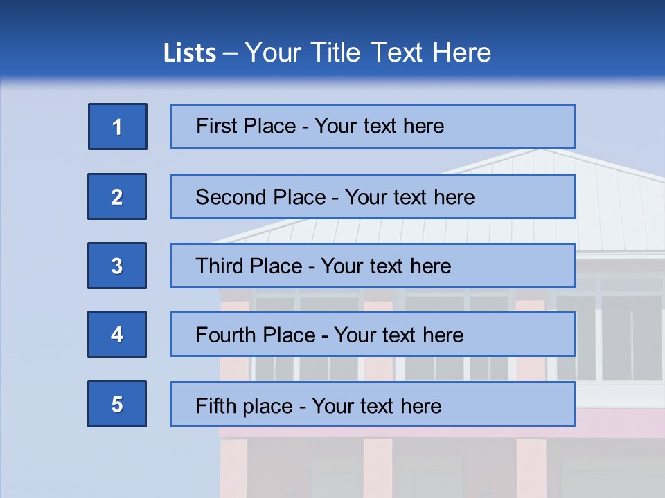 Patio Seaside House PowerPoint Template