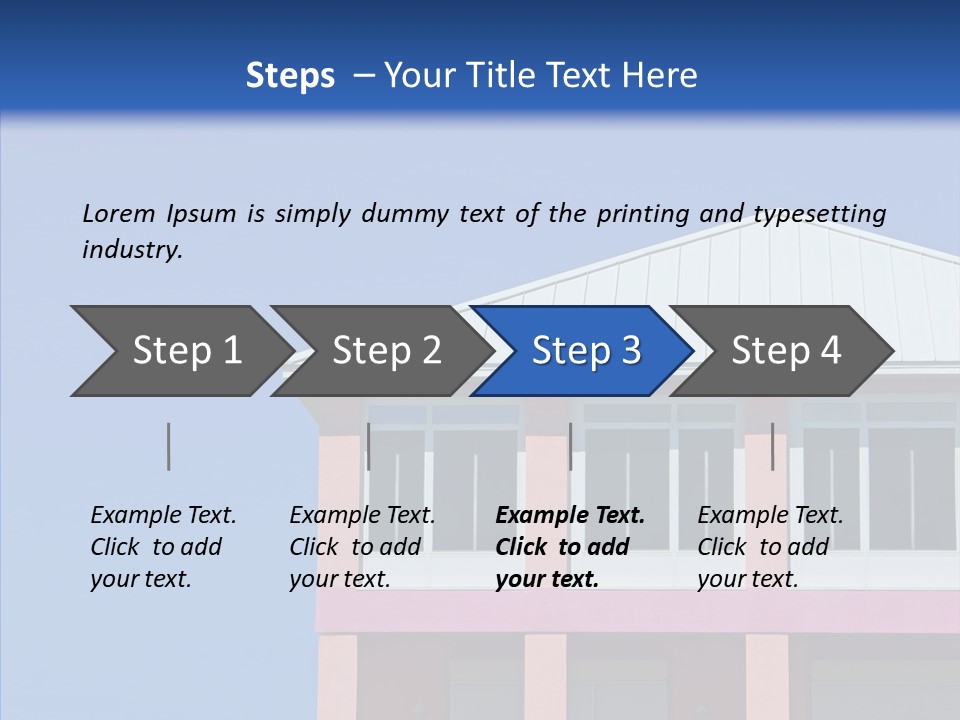 Patio Seaside House PowerPoint Template