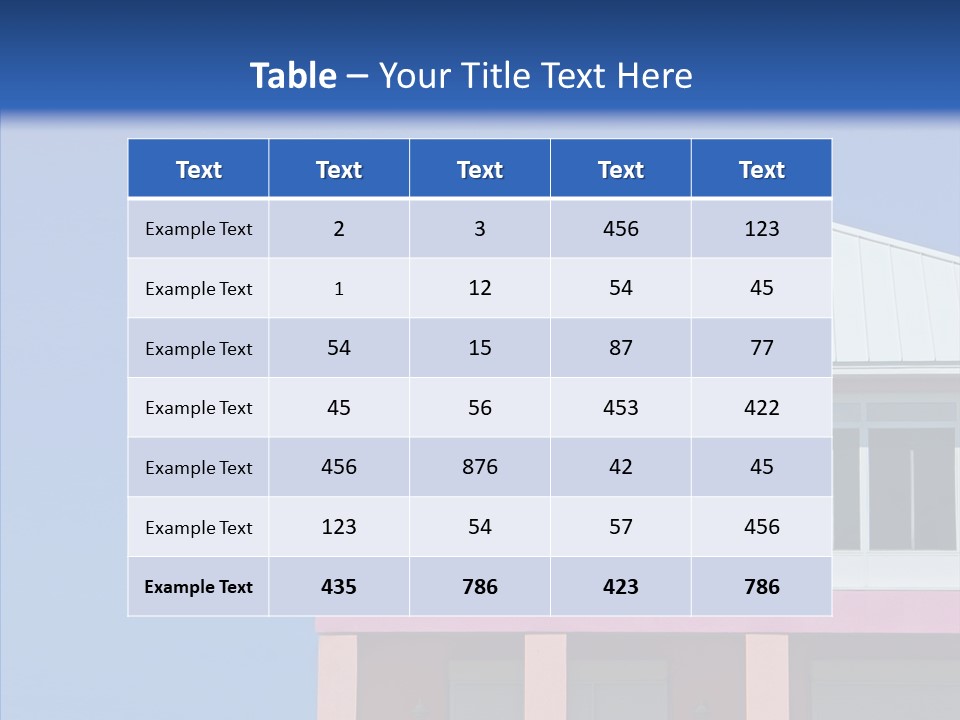 Patio Seaside House PowerPoint Template