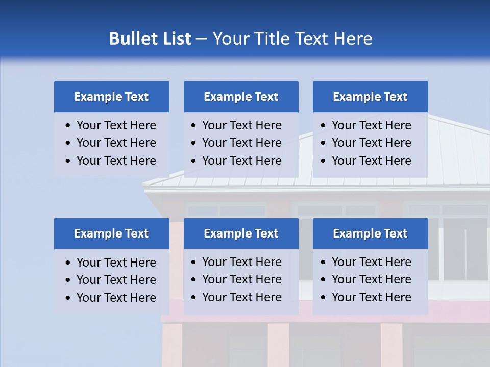Patio Seaside House PowerPoint Template