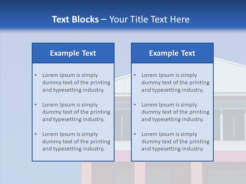 Patio Seaside House PowerPoint Template