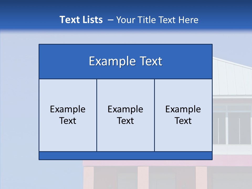 Patio Seaside House PowerPoint Template