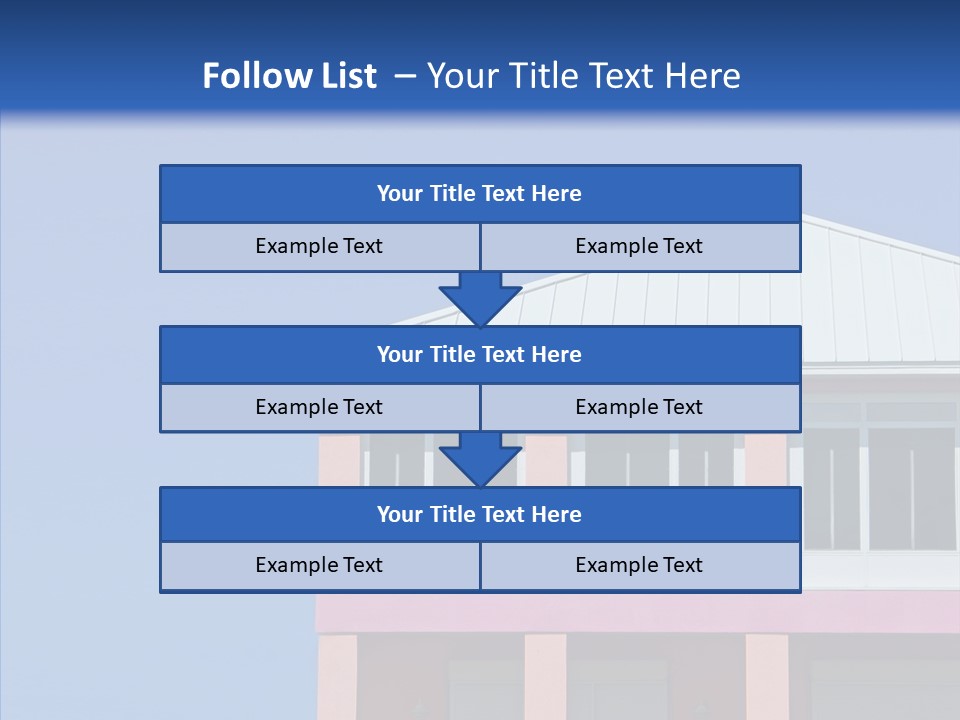 Patio Seaside House PowerPoint Template