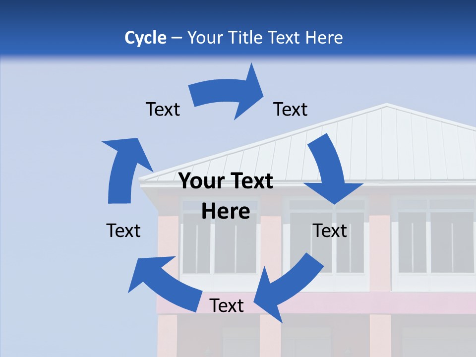 Patio Seaside House PowerPoint Template