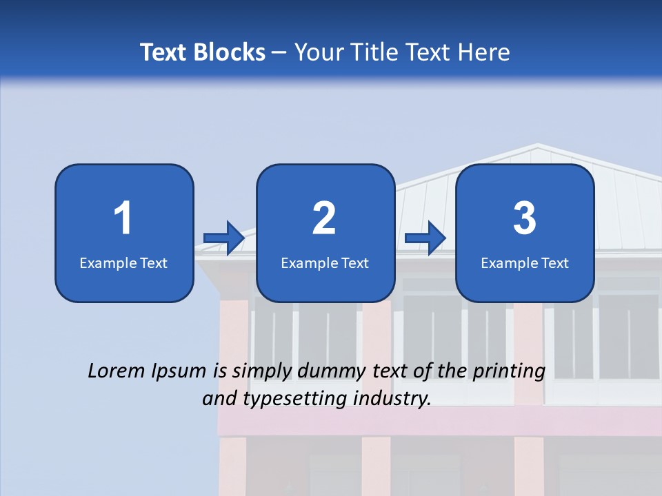 Patio Seaside House PowerPoint Template