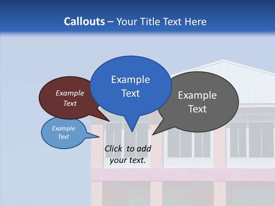 Patio Seaside House PowerPoint Template