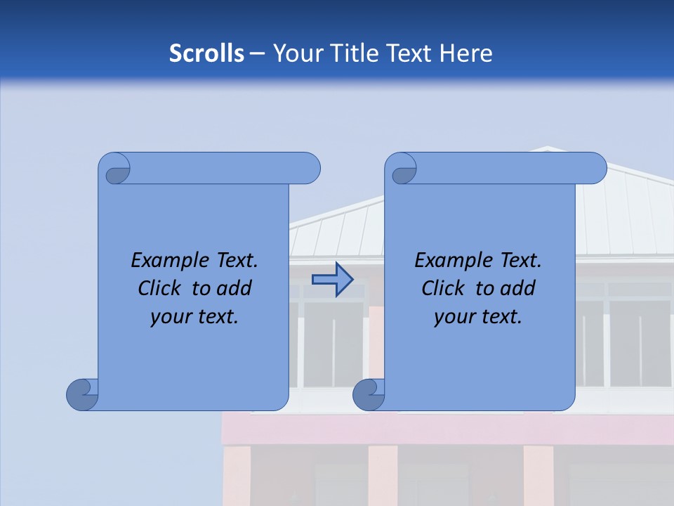 Patio Seaside House PowerPoint Template