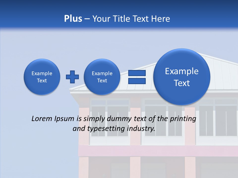 Patio Seaside House PowerPoint Template