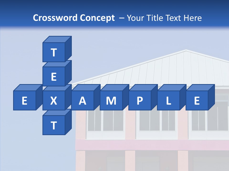 Patio Seaside House PowerPoint Template