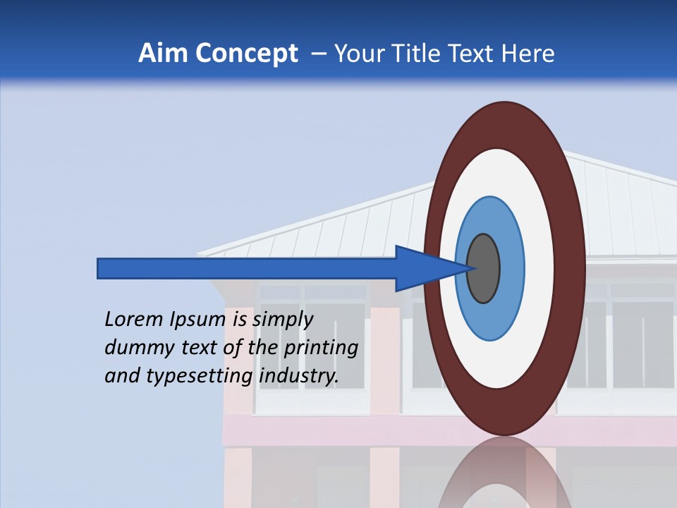 Patio Seaside House PowerPoint Template