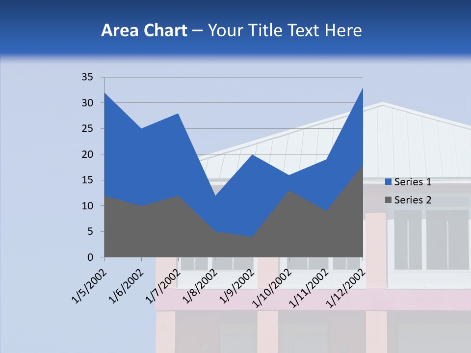 Patio Seaside House PowerPoint Template