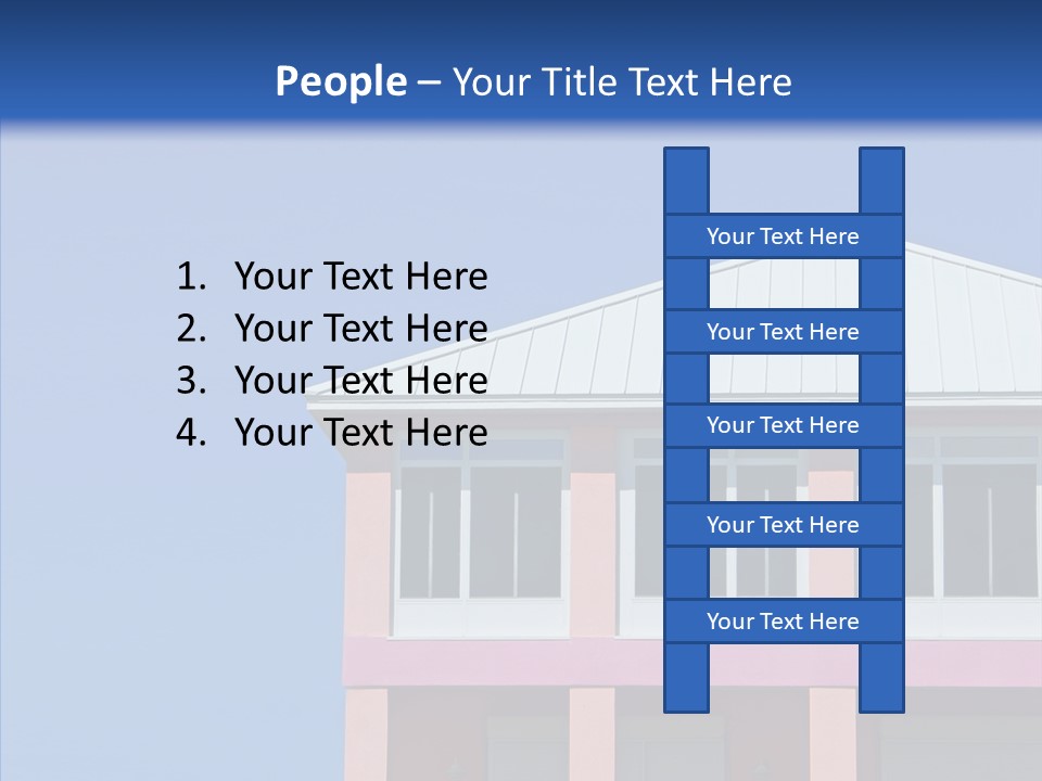 Patio Seaside House PowerPoint Template