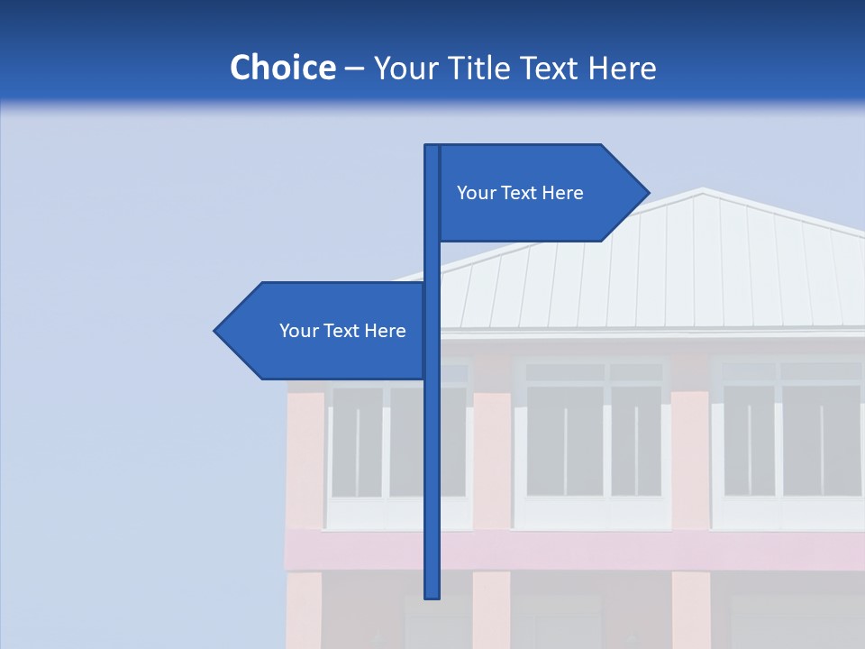 Patio Seaside House PowerPoint Template