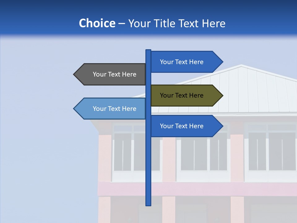 Patio Seaside House PowerPoint Template