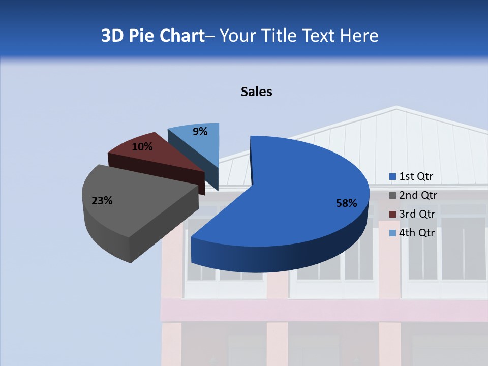 Patio Seaside House PowerPoint Template
