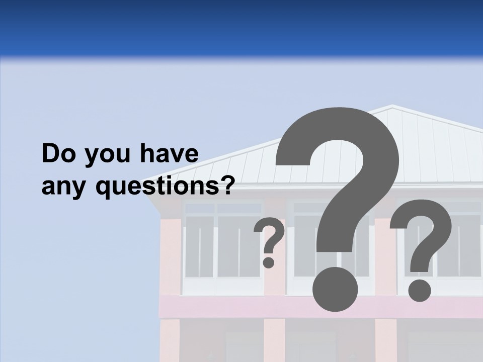 Patio Seaside House PowerPoint Template