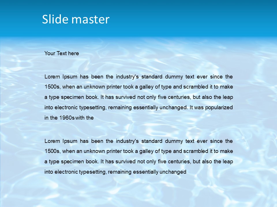 Fresh Ripple Abstract PowerPoint Template