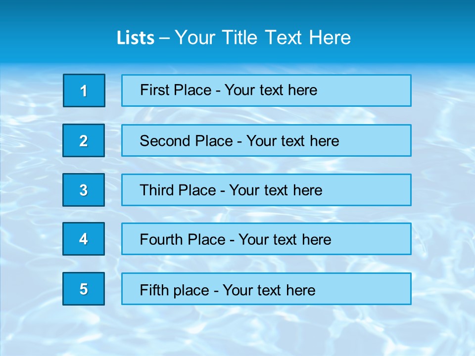 Fresh Ripple Abstract PowerPoint Template